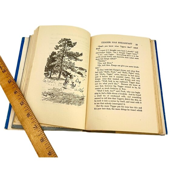 Milne The House At Pooh Corner Book Dutton Winnie-the-Pooh HC DJ 1945 Vintage - Picture 8 of 11